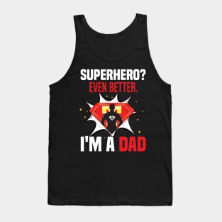 Dad Superhero T shirt for Daddy Mens Tee Tank Top